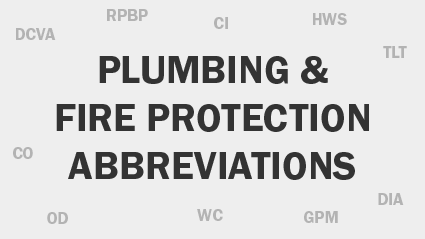 Plumbing and Fire Protection Abbreviations - Archtoolbox